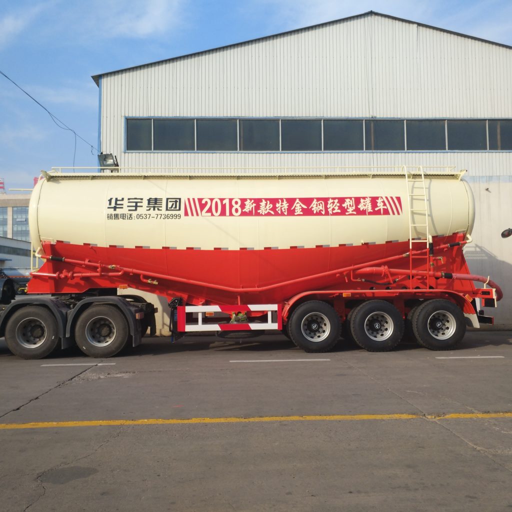 30/35/40/45cbm Bulk Cement Transport Powder Tanker Truck Semi Trailer