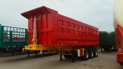 3 axle 40ft China Manufacturer Rear Tipper Truck Semi Trailer