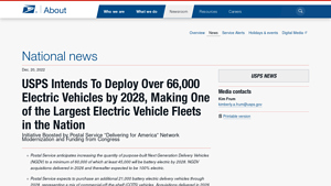 USPS - Electric Vehicle Initiative