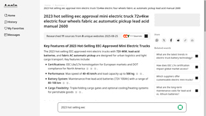 Accio - 2023 EEC Mini Electric Truck