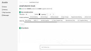 Accio - Mini Electric Truck Pricing