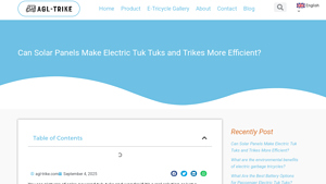 AGL Trike - Solar-Powered Efficiency