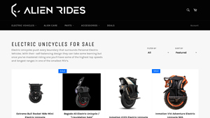 Alien Rides - Extreme Bull Rocket 168v Mini Electric Unicycle