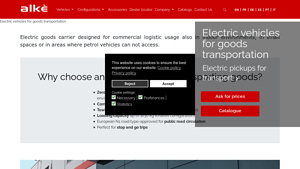 Alkè - Electric Vehicles for Goods and Luggage Transportation