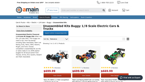 Amain Hobbies - Electric Powered 1/8 Scale RC Buggy Kits