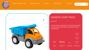 American Plastic Toys - Gigantic Dump Truck