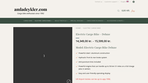 Amlad Cykler - Electric Cargo Bike Deluxe