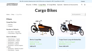 Amsterdam Bicycle - Cargo Bikes Overview