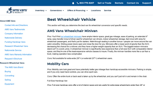 AMS Vans - Wheelchair Vehicles