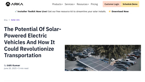 Arka360 - Solar-Powered Electric Vehicles