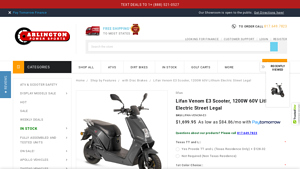 Lifan - Venom E3 Moped Scooter
