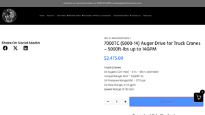 Attachment Co - Truck Crane Auger Drive 7000TC