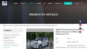 BIG AUTO - RHD/LHD Solar Powered Electric Car Model A