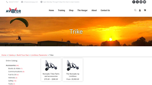 Aviator PPG - Nomadic Trike Parts and Accessories
