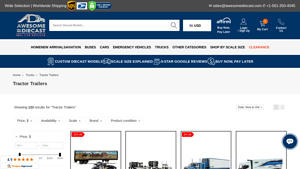 Awesome Diecast - Diecast Model Tractor Trailers