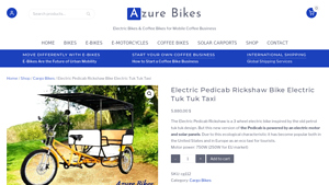 Azure Bikes - Electric Pedicab Rickshaw