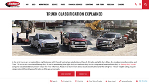 Badger Truck - Truck Classification Guide