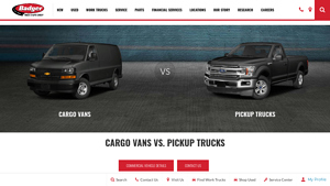 Badger Truck - Cargo Vans vs. Pickup Trucks