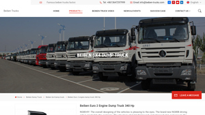 Beiben - Euro 2 Engine Dump Truck 340 Hp