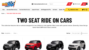 Big Toys Direct - Ride-On Vehicles for Two