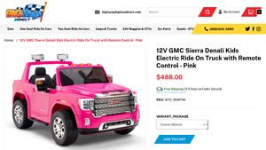 GMC - 12V Sierra Denali Kids Electric Truck