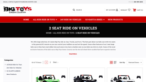 Big Toys Green Country - 2 Seat Ride On Vehicles