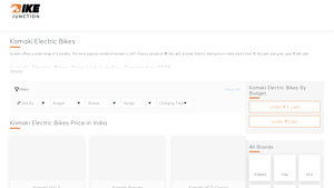 Komaki - Electric Bikes Price List