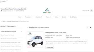 Bosn - 4 Seat Electric Cars
