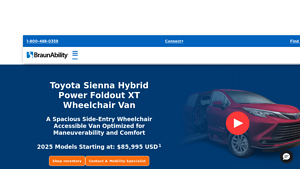 BraunAbility - Toyota Sienna Power Foldout XT Wheelchair Van