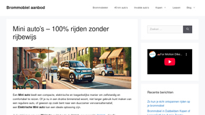 Mini Auto - Rijbewijsvrije Modellen