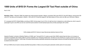 BYD - D1 Electric Taxi