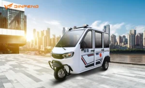A stock image illustrating cabin electric tricycle concepts