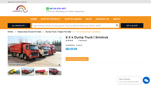 Sinotruk - 8x4 Dump Truck