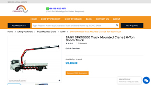 SANY - SPK10000 Truck Mounted Crane