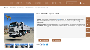 SINOTRUK - Howo NX Tipper Truck