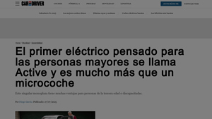 Active - Microcoche Eléctrico para Personas Mayores y Discapacitadas