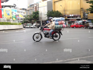 A stock image illustrating cargo motorcycle concepts