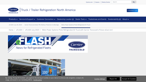 Carrier - Pulsor eCool™ Refrigerated Truck