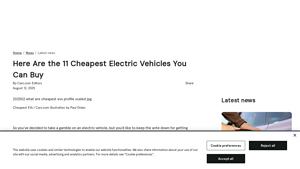 Cars.com - Cheapest EVs