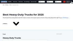 Heavy Duty Trucks - 2025 Models