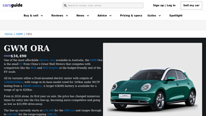 GWM - Ora Electric Car