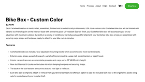 Cartwheel Bike Box - Custom Color Bike Box