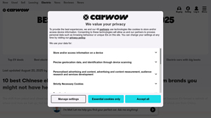 Carwow - Best Chinese Electric Cars 2025