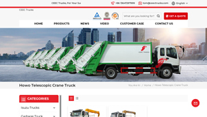 CEEC Trucks - Howo Telescopic Crane Truck