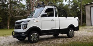 A stock image illustrating cheap electric trucks concepts