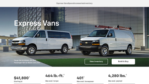 Chevrolet - 2025 Express Vans Overview