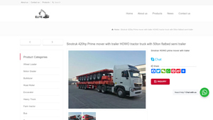 Sinotruk - HOWO 420hp Prime Mover with Trailer