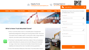 China Heavy Truck Parts - Truck Mounted Crane