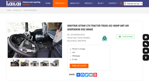 SINOTRUK - SITRAK C7H Tractor Head
