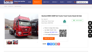 SINOTRUK - HOWO 336HP 6x4 Tractor Head